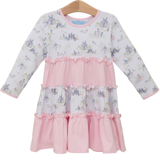Trotter Street Kids Girls Pink Once Upon a Time Princess Twirl Dress