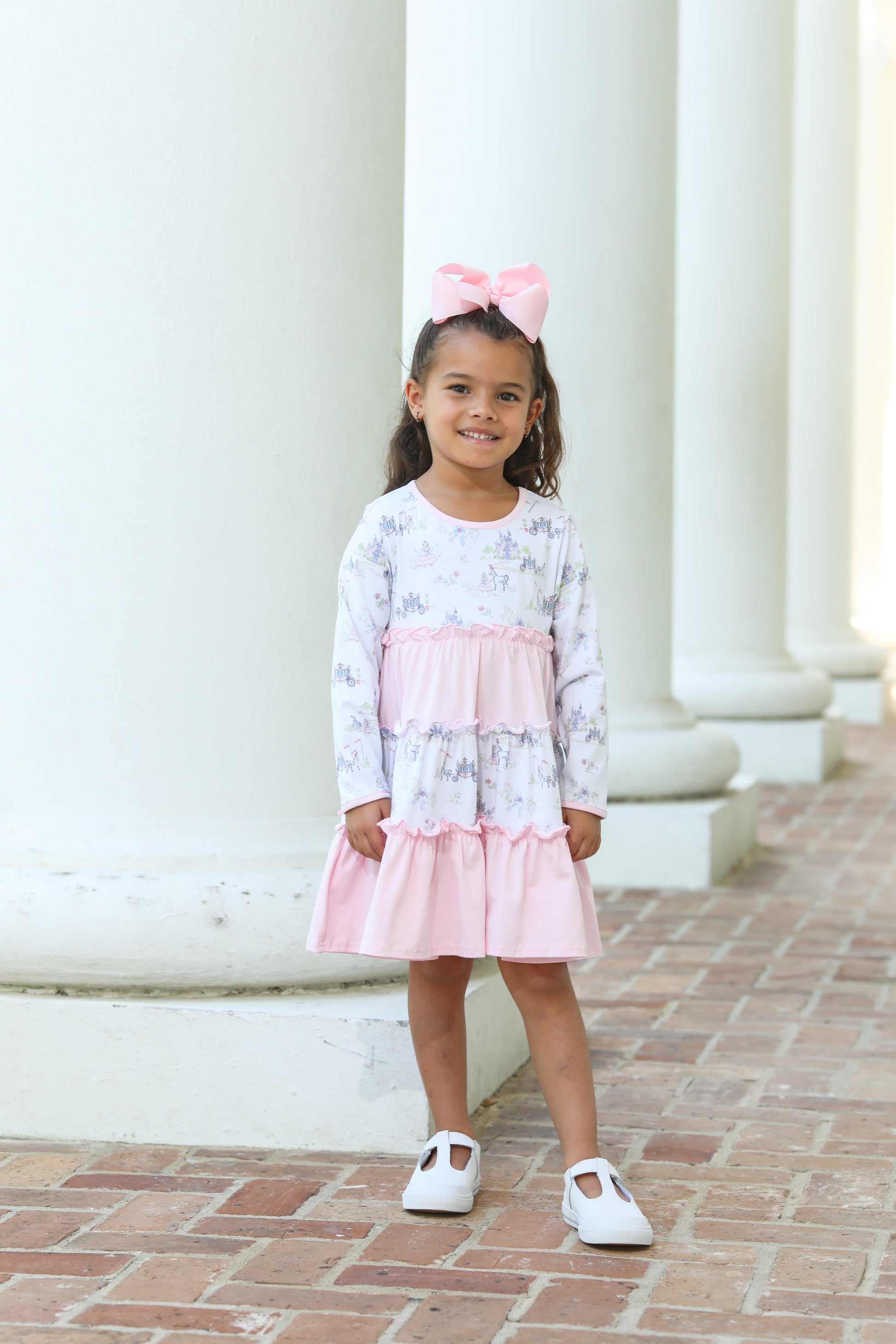 Trotter Street Kids Girls Pink Once Upon a Time Princess Twirl Dress