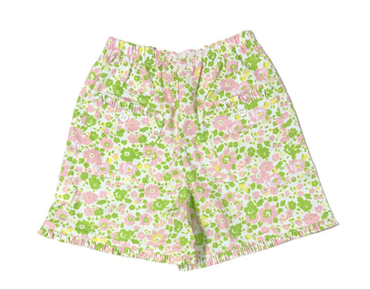 Peggy Green Girls Spring Libba Floral Shorts - 2 pockets on back by Peggy Green