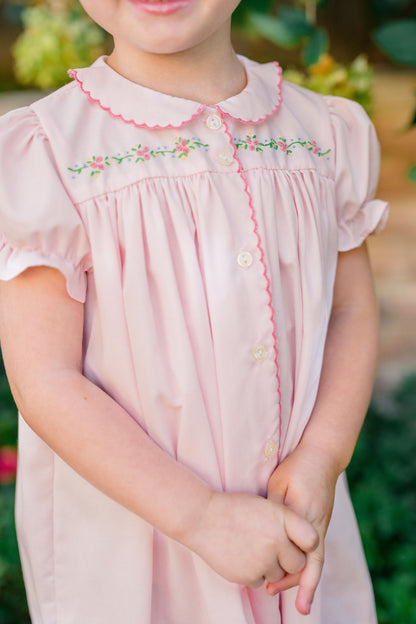 Proper Peony Girls Pink Begonia Ingrid Dress by Proper Peony