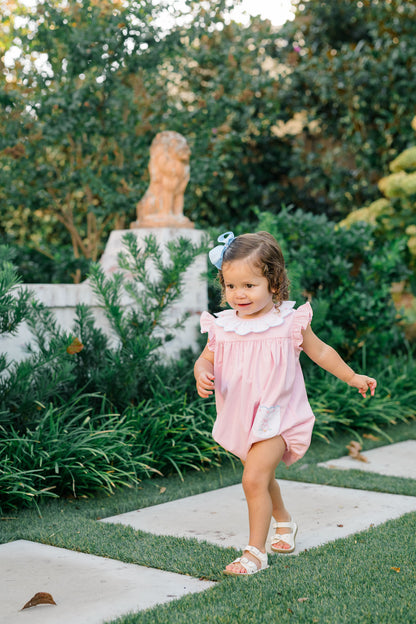 Proper Peony Baby Girls Pink Clover Easter Bunny Bubble by Proper Peony