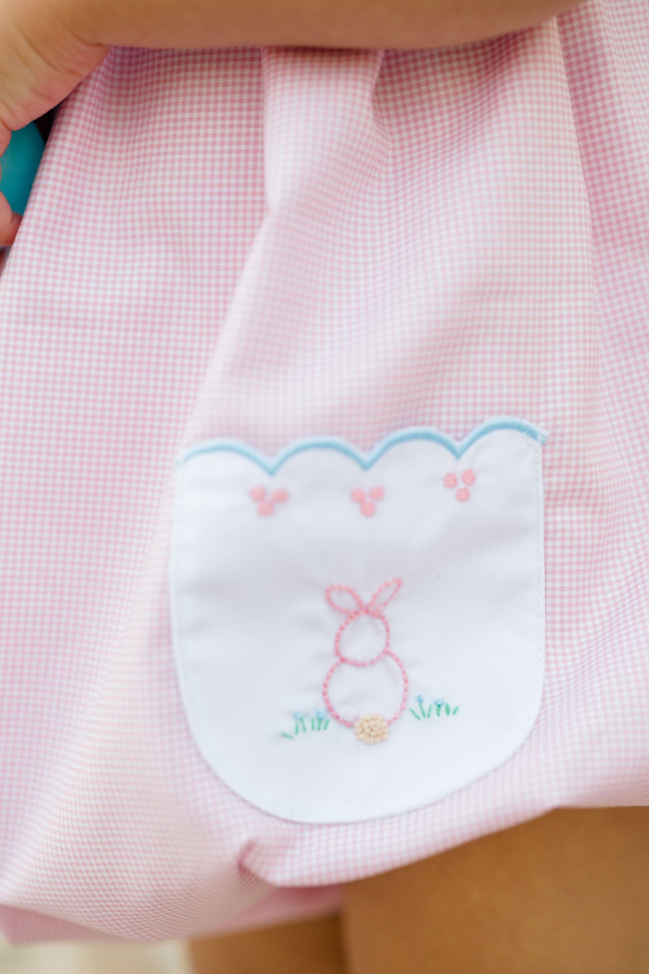 Proper Peony Baby Girls Pink Clover Easter Bunny Bubble by Proper Peony