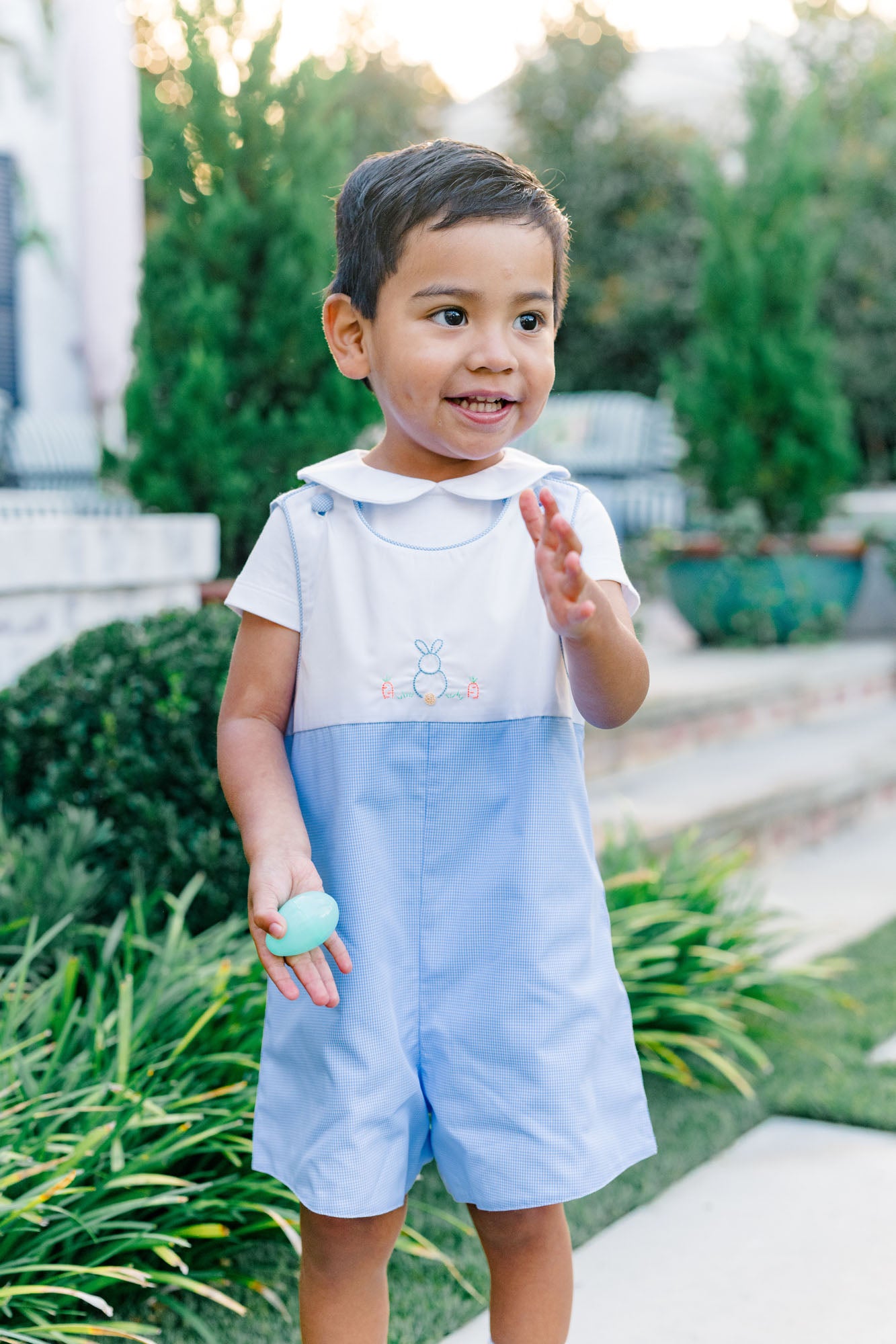Proper Peony Boys Blue Clover Easter Bunny Jon Jon by Proper Peony