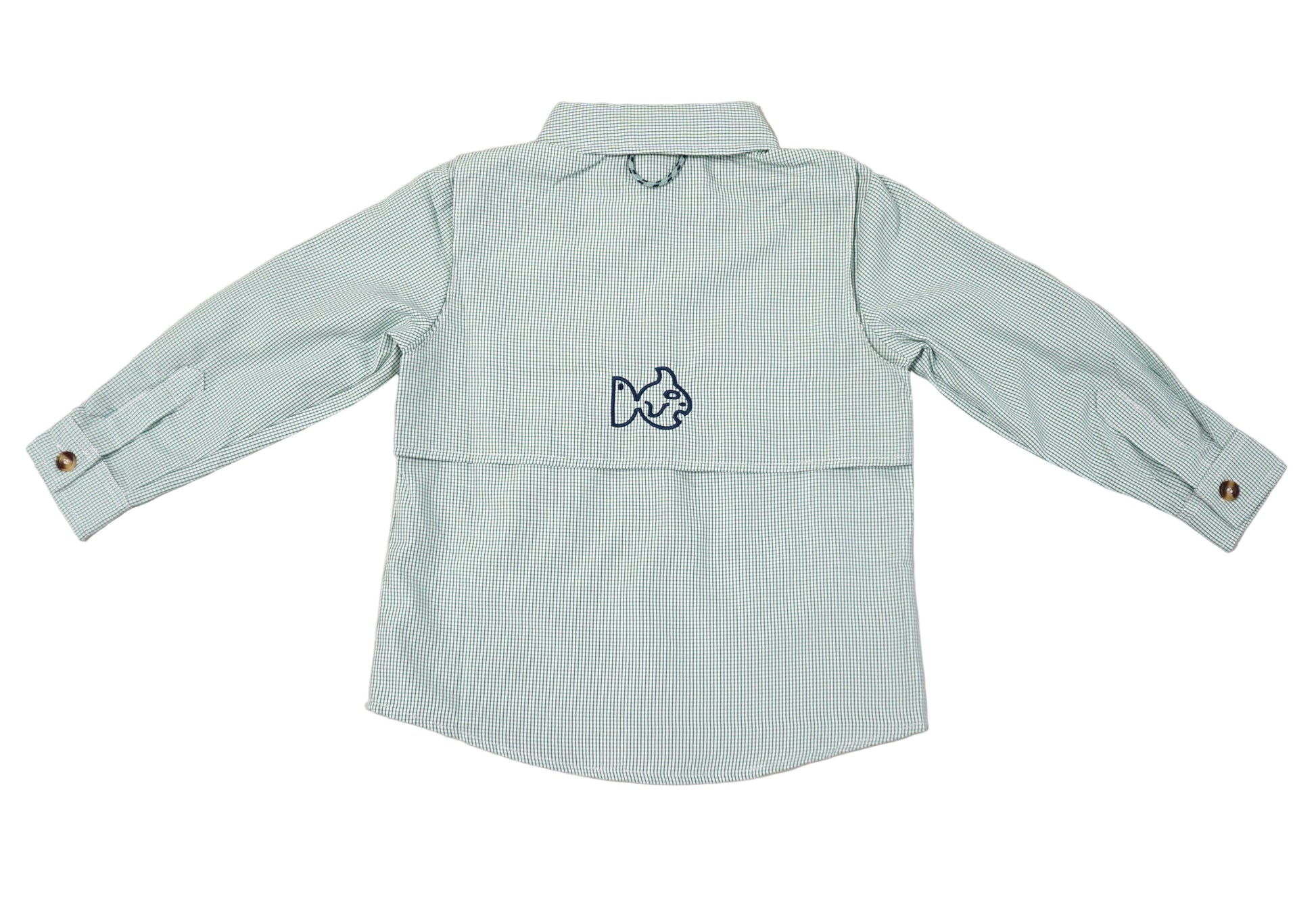 Prodoh Boys Green Long Sleeved Fishing Shirt
