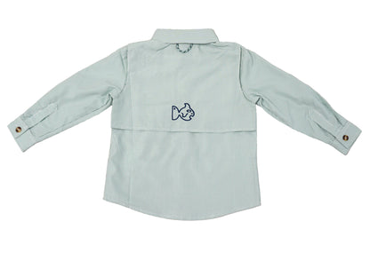 Prodoh Boys Green Long Sleeved Fishing Shirt by Prodoh