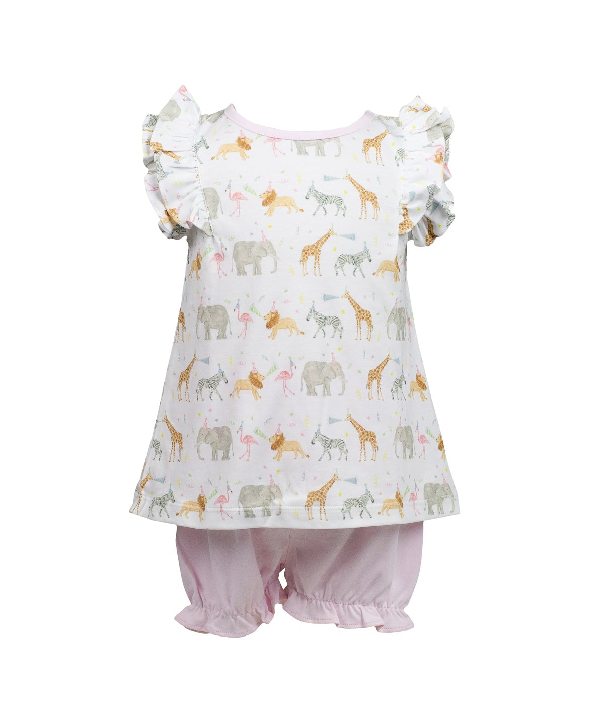 Proper Peony Pima Girls Bloomers Set - Party Animals