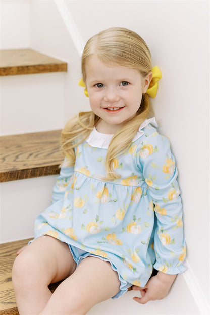 Proper Peony Girls Pumpkin Patch Bloomer Set by Proper Peony
