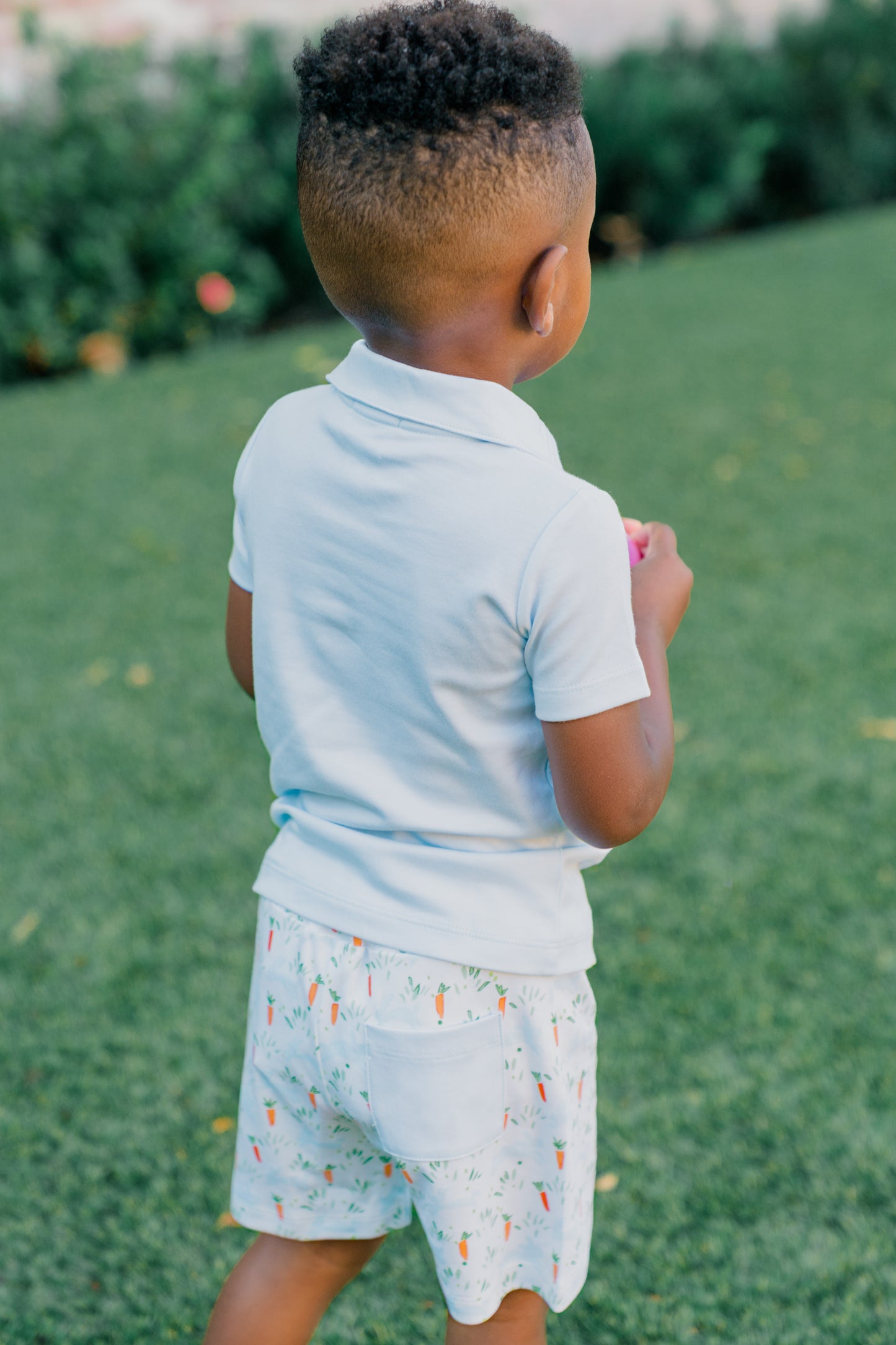Proper Peony Pima Boys Blue Easter Peeps Shorts by Proper Peony
