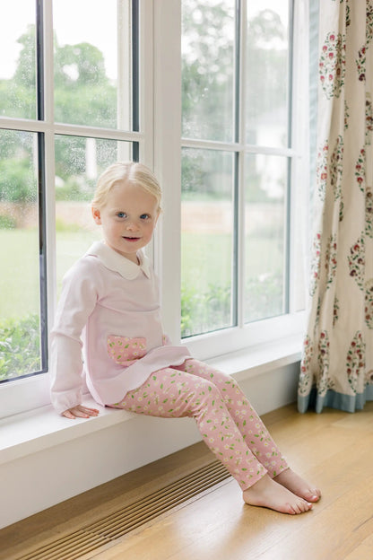 Proper Peony Girls Pink Petal Tunic Set