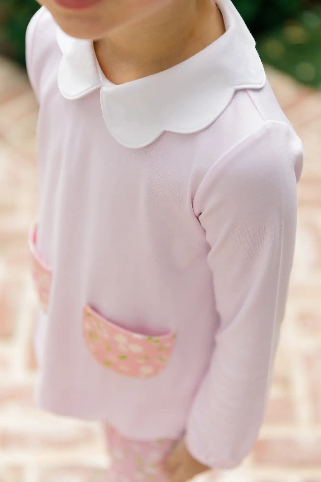 Proper Peony Girls Pink Petal Tunic Set