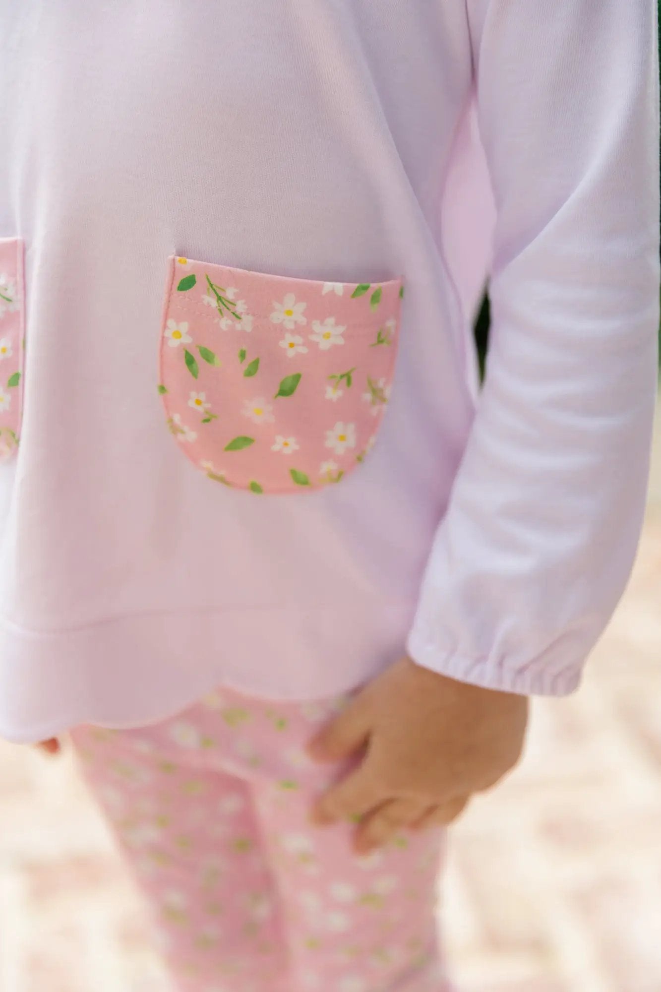 Proper Peony Girls Pink Petal Tunic Set