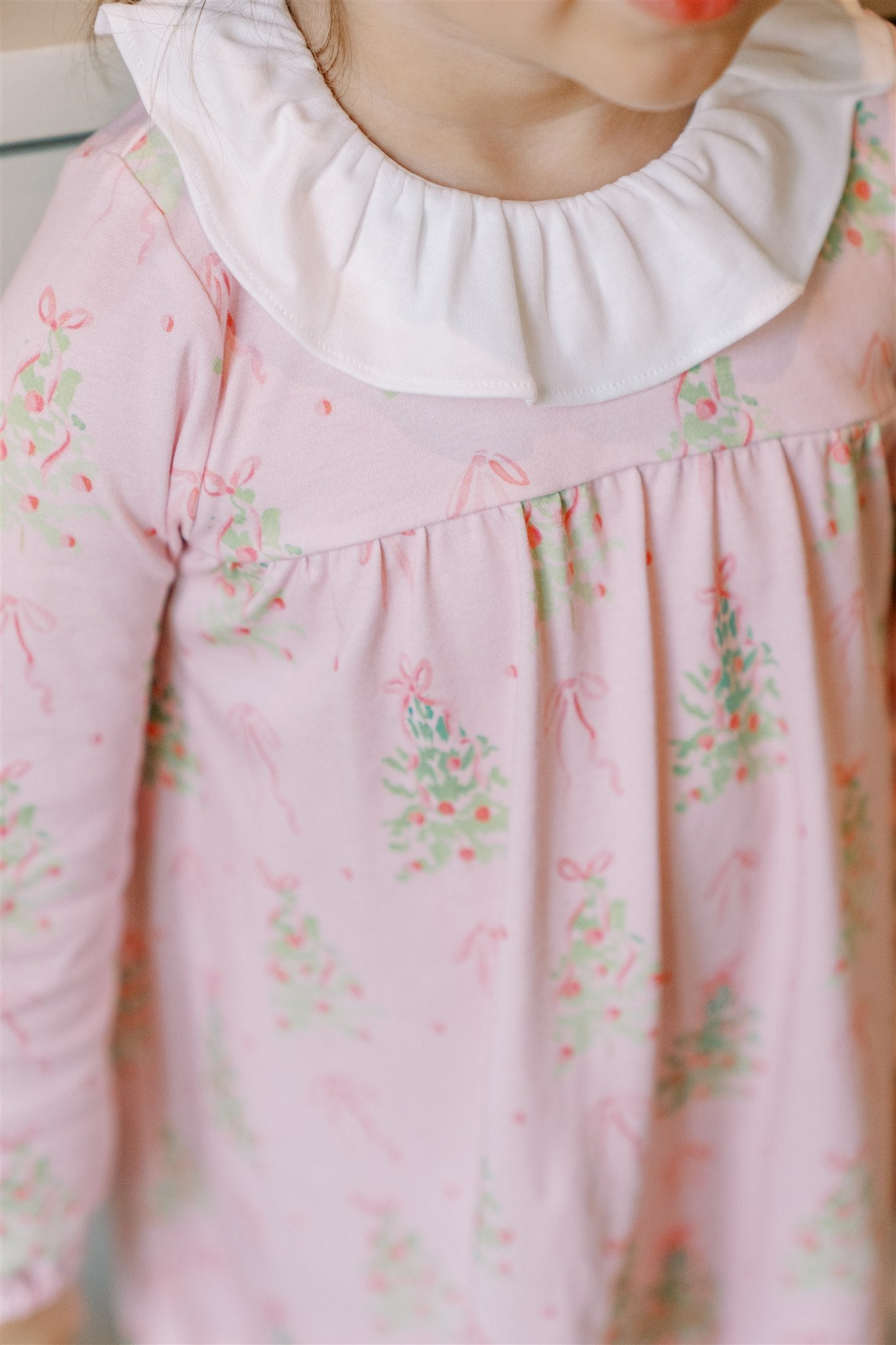 Proper Peony Girls Pink Christmas Tinsel Dress
