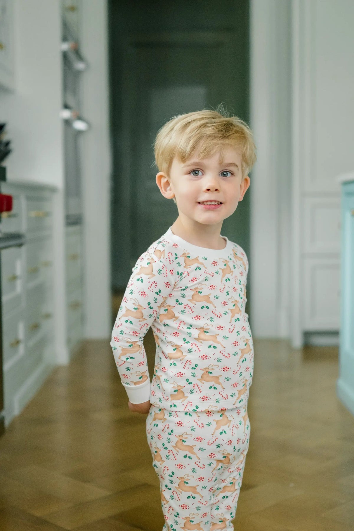 Proper Peony Boys & Girls Prancer Christmas Reindeer Pajamas Set