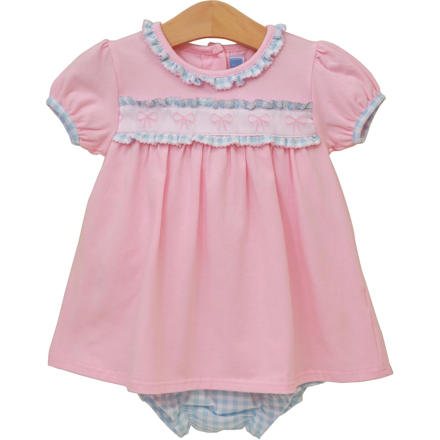 Trotter Street Kids Girls Pretty in Pink & Blue Bows Bloomers Set by Trotter Street Kids
