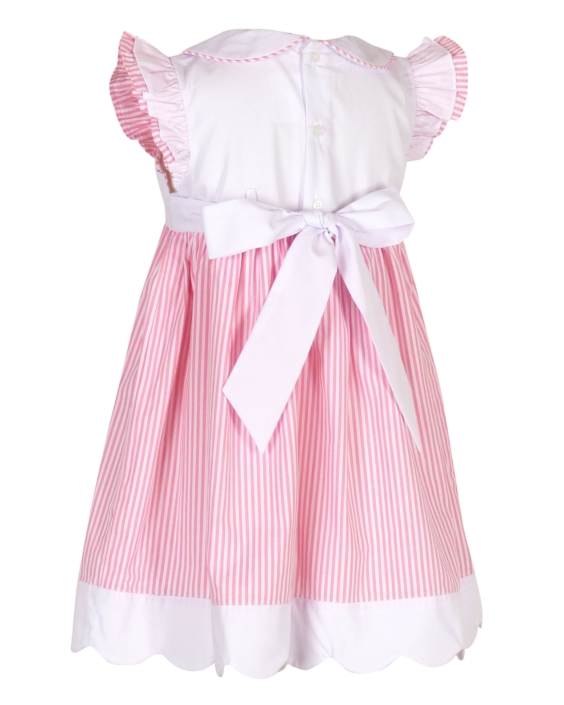 Yellow Lamb Girls Pink Stripe Once Upon a Time Fairy Tale Princess Dress