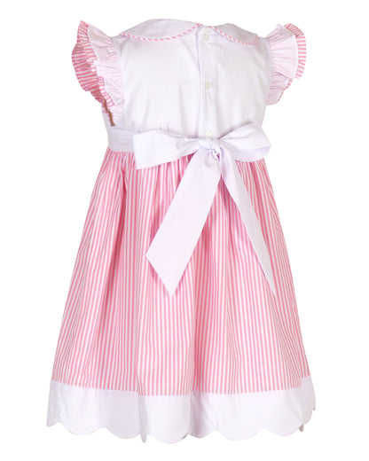Yellow Lamb Girls Pink Stripe Once Upon a Time Fairy Tale Princess Dress by Yellow Lamb