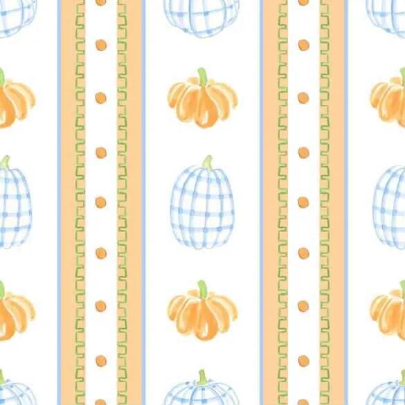 Trotter Street Kids Boys Blue & Orange Pumpkin Patch Short Set