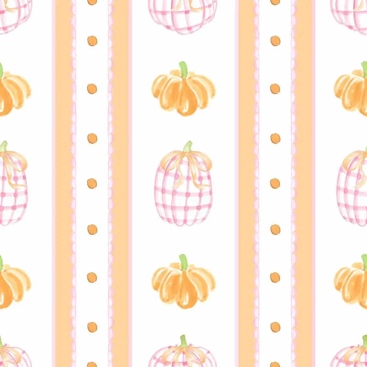 Trotter Street Kids Girls Pink & Orange Pumpkin Patch Ruffle Bloomer Set