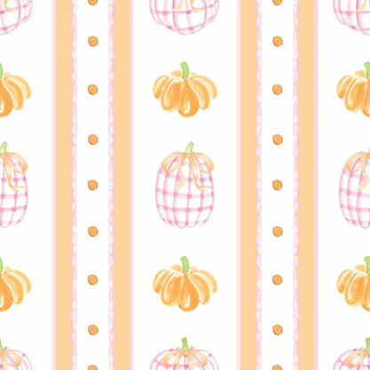 Trotter Street Kids Girls Pink & Orange Pumpkin Patch Ruffle Bloomer Set