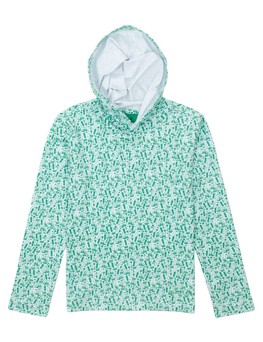 Properly Tied Boys Green Range Hoodie Back Nine by Properly Tied