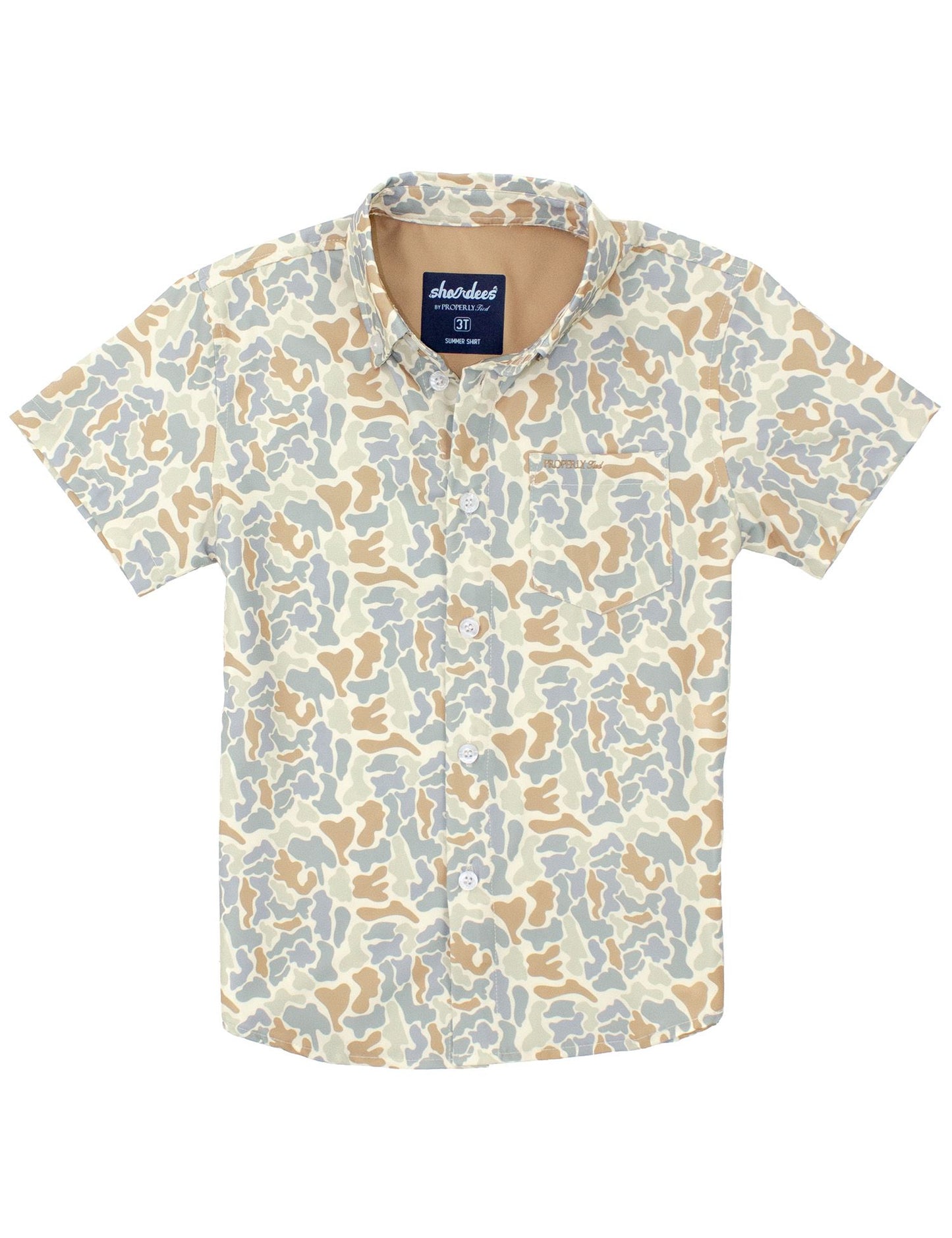 Properly Tied Boys Shordees Summer Shirt - Field Camo by Properly Tied