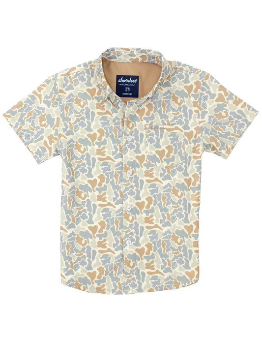 Properly Tied Boys Shordees Summer Shirt - Field Camo by Properly Tied