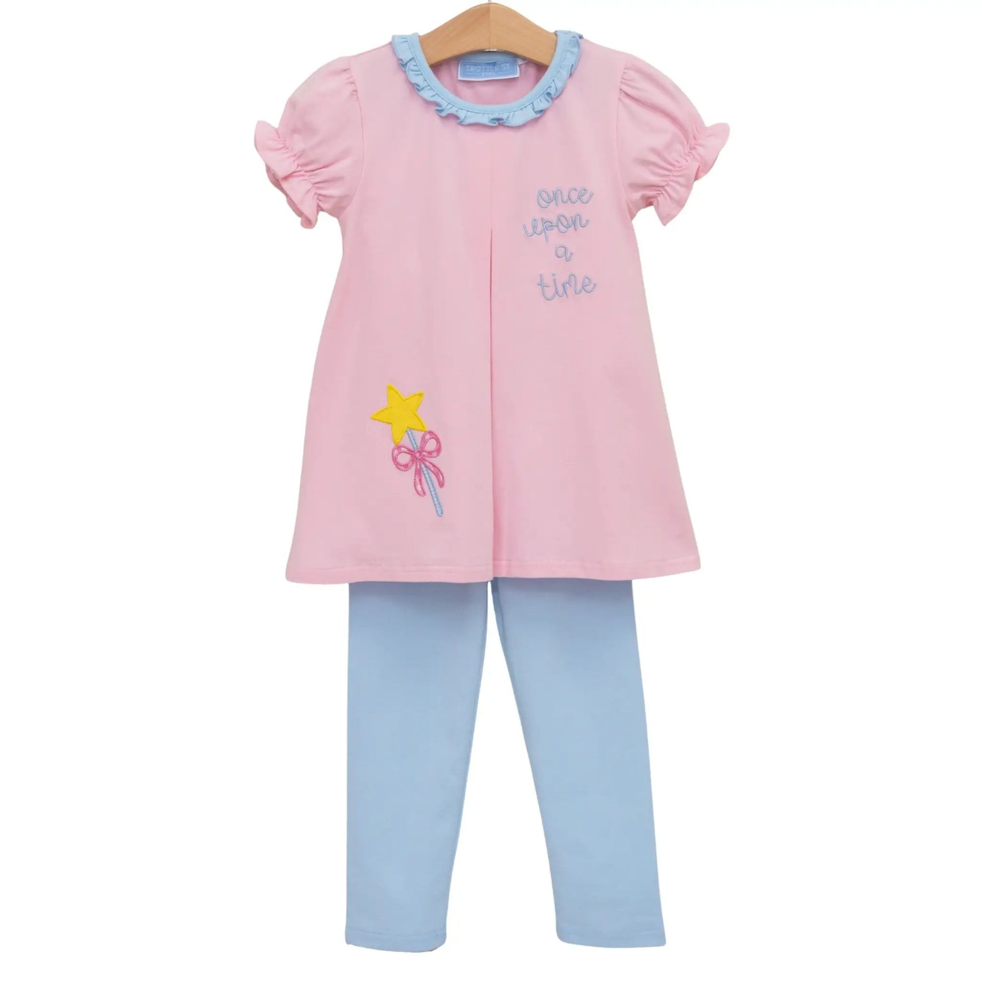 Trotter Street Kids Girls Pink Once Upon A Time Pant Set