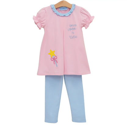 Trotter Street Kids Girls Pink Once Upon A Time Pant Set