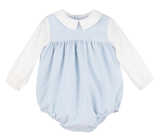 Sophie & Lucas Baby Boys Vintage Cord Bubble - Light Blue by Sophie & Lucas