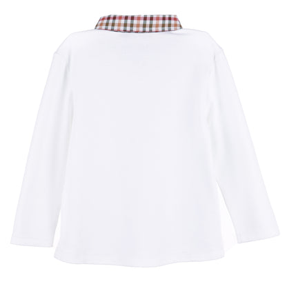 Sophie & Lucas Boys Shorts Set - Autumn Cider Checks with Trimmed Collar Shirt by Sophie & Lucas