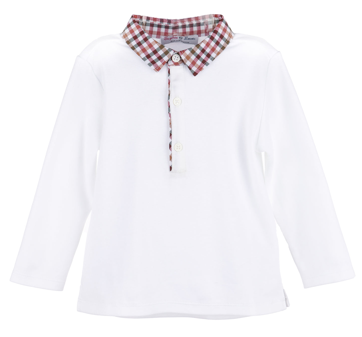Sophie & Lucas Boys Shorts Set - Autumn Cider Checks with Trimmed Collar Shirt by Sophie & Lucas
