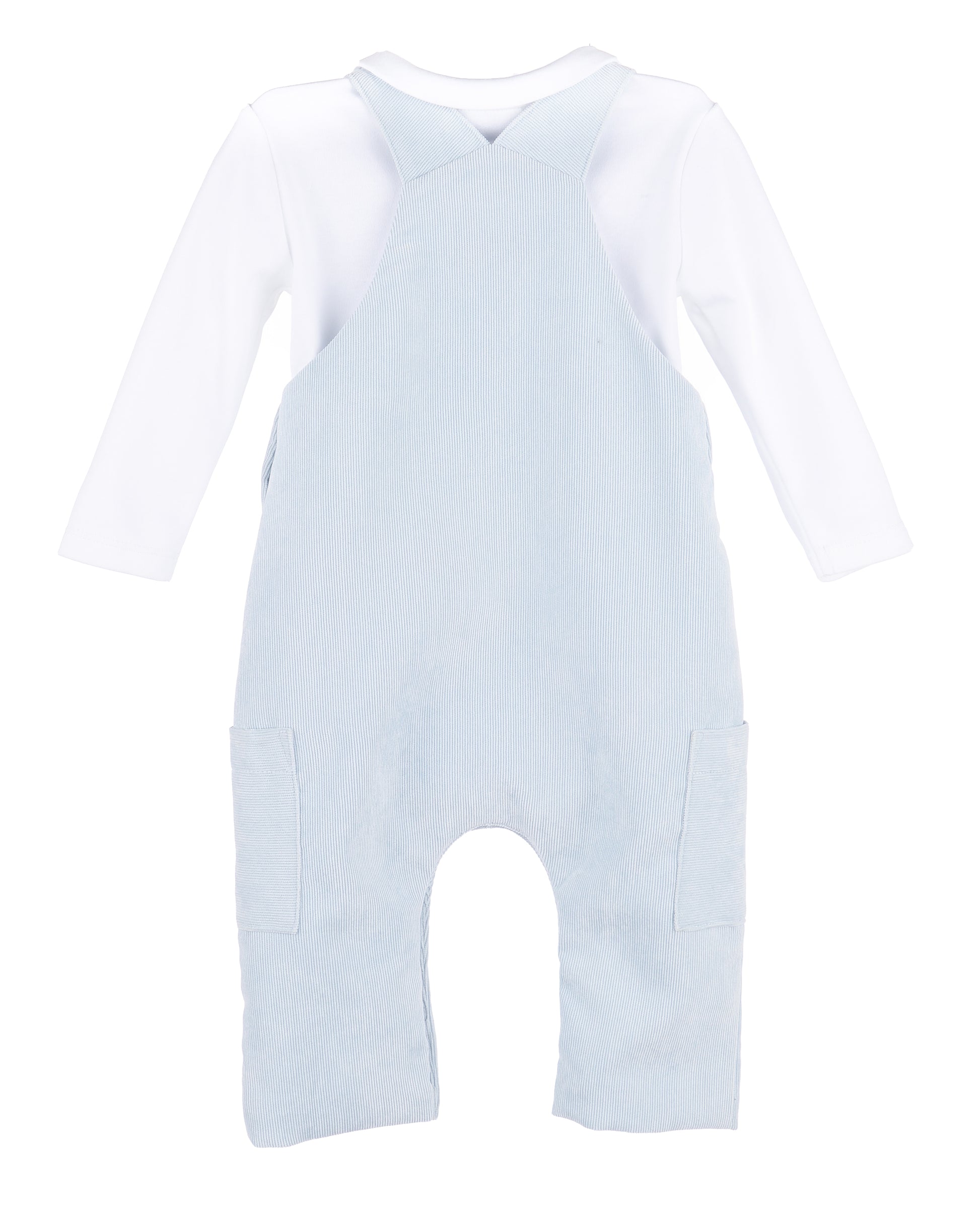 Sophie & Lucas Boys Classic Cord Longall with Shirt - Light Blue