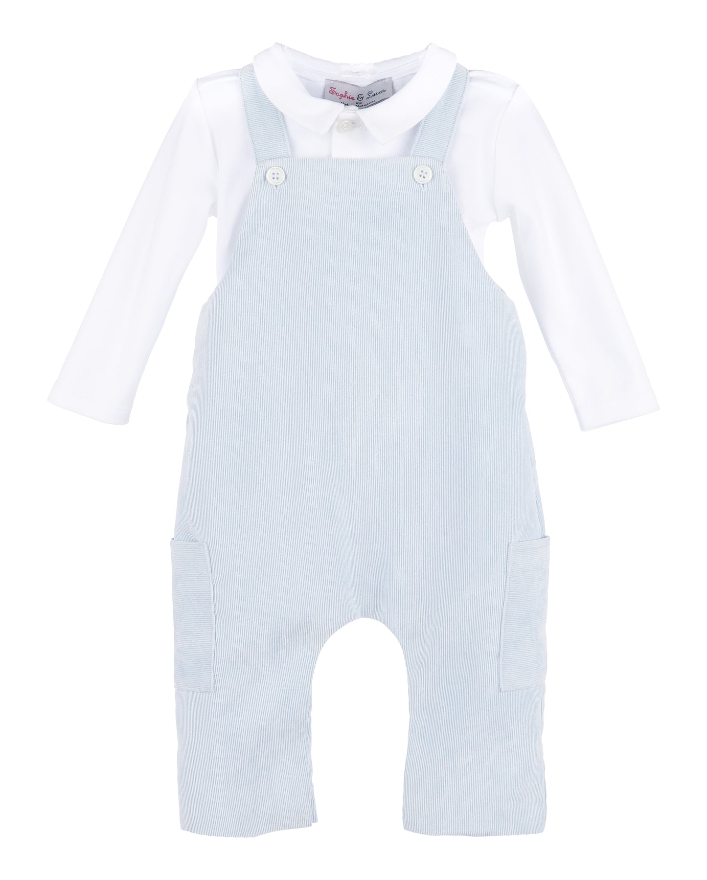 Sophie & Lucas Boys Classic Cord Longall with Shirt - Light Blue by Sophie & Lucas