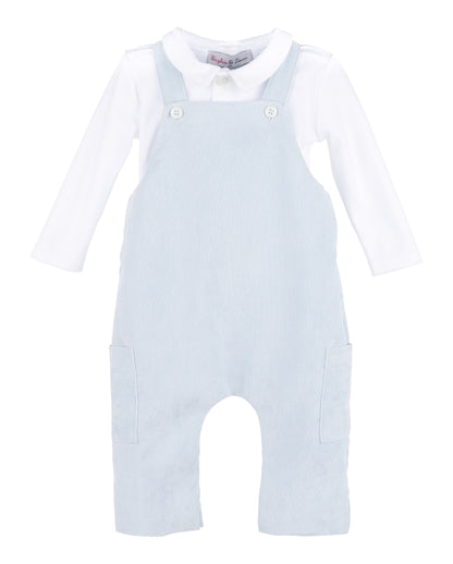 Sophie & Lucas Boys Classic Cord Longall with Shirt - Light Blue by Sophie & Lucas