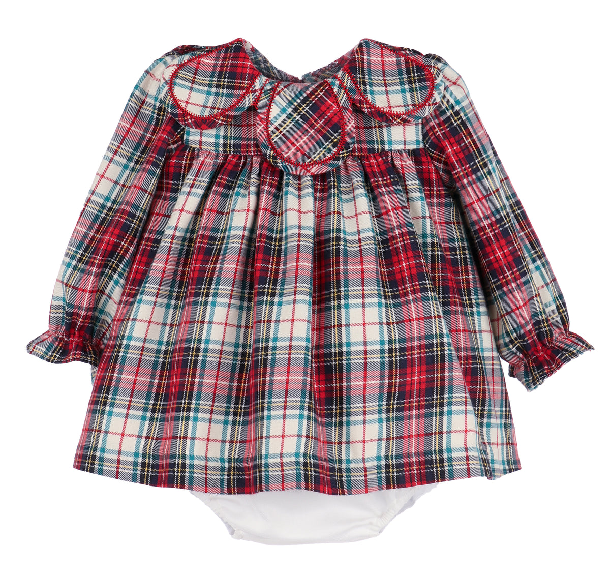 sophie and lucas christmas dress & Girls Red Holiday Plaid Petal Collar – Best Dressed Child A whimsical blend of