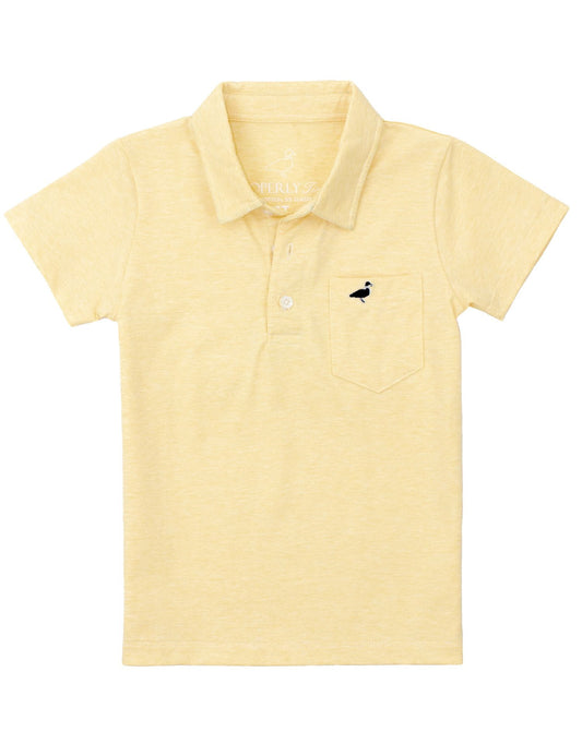 Properly Tied Boys Harrison Pocket Short Sleeve Polo Shirt - Sunburst Yellow by Properly Tied