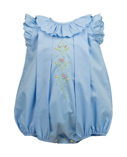 Proper Peony Baby Girls Blue Sid Scallop Pleat Bubble by Proper Peony