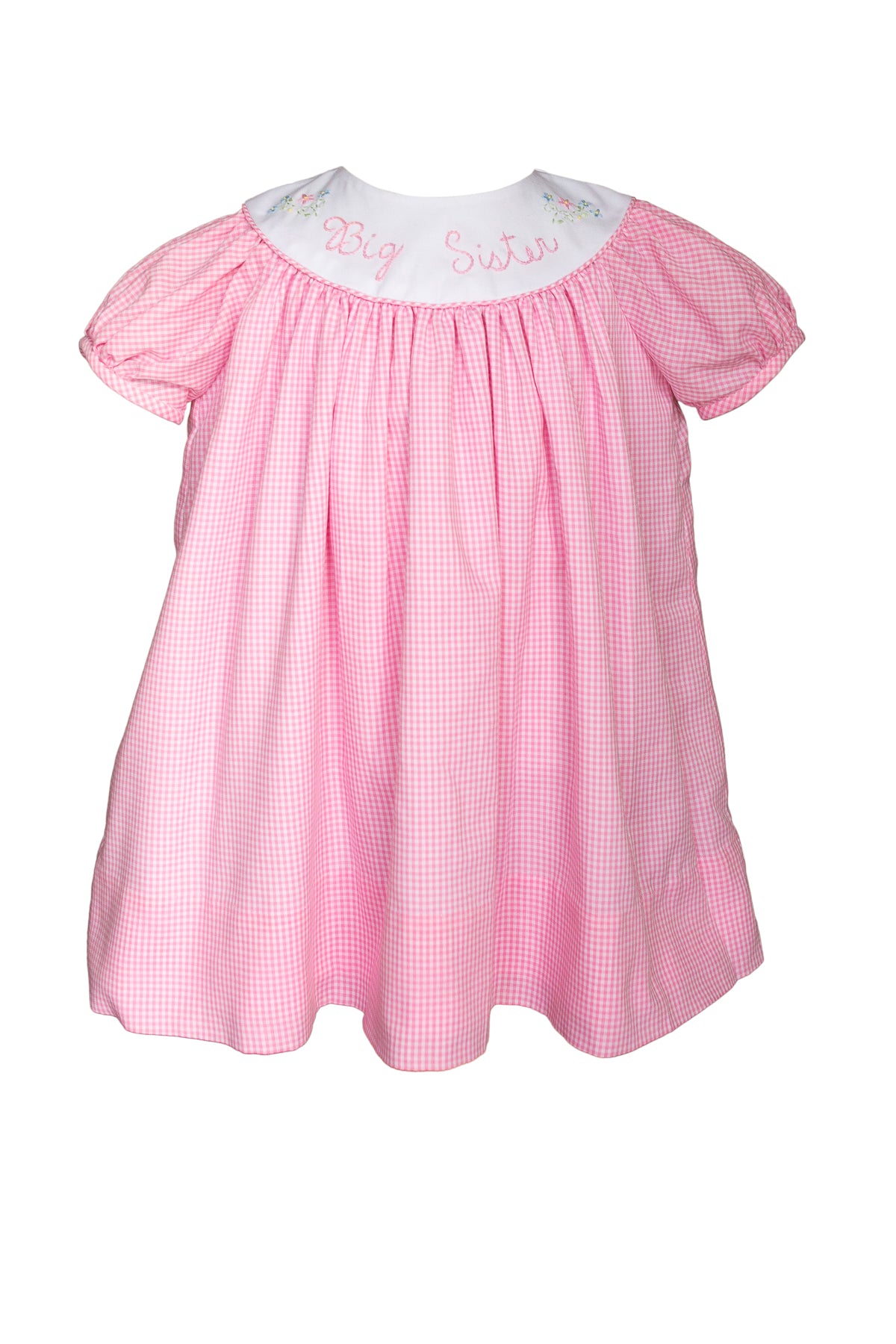Proper Peony Girls Pink Check Sissy Big Sister Dress