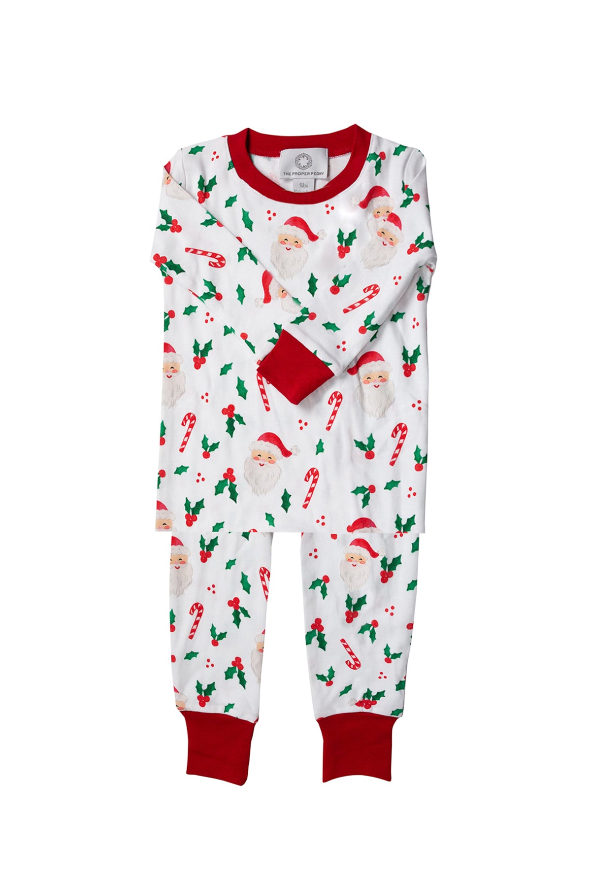 Proper Peony Christmas St. Nick Two Piece PJs Pajamas