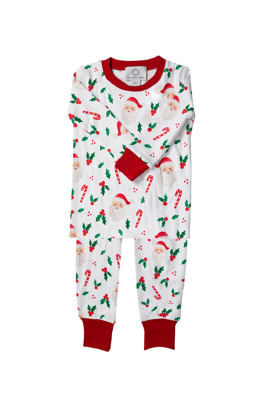 Proper Peony Christmas St. Nick Two Piece PJs Pajamas by Proper Peony