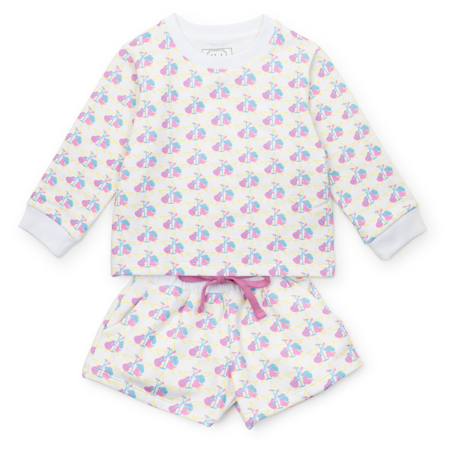 Lila & Hayes Girls Stella Sweatshirt Shorts Set - Music Superstar for Taylor Swift Show by Lila & Hayes