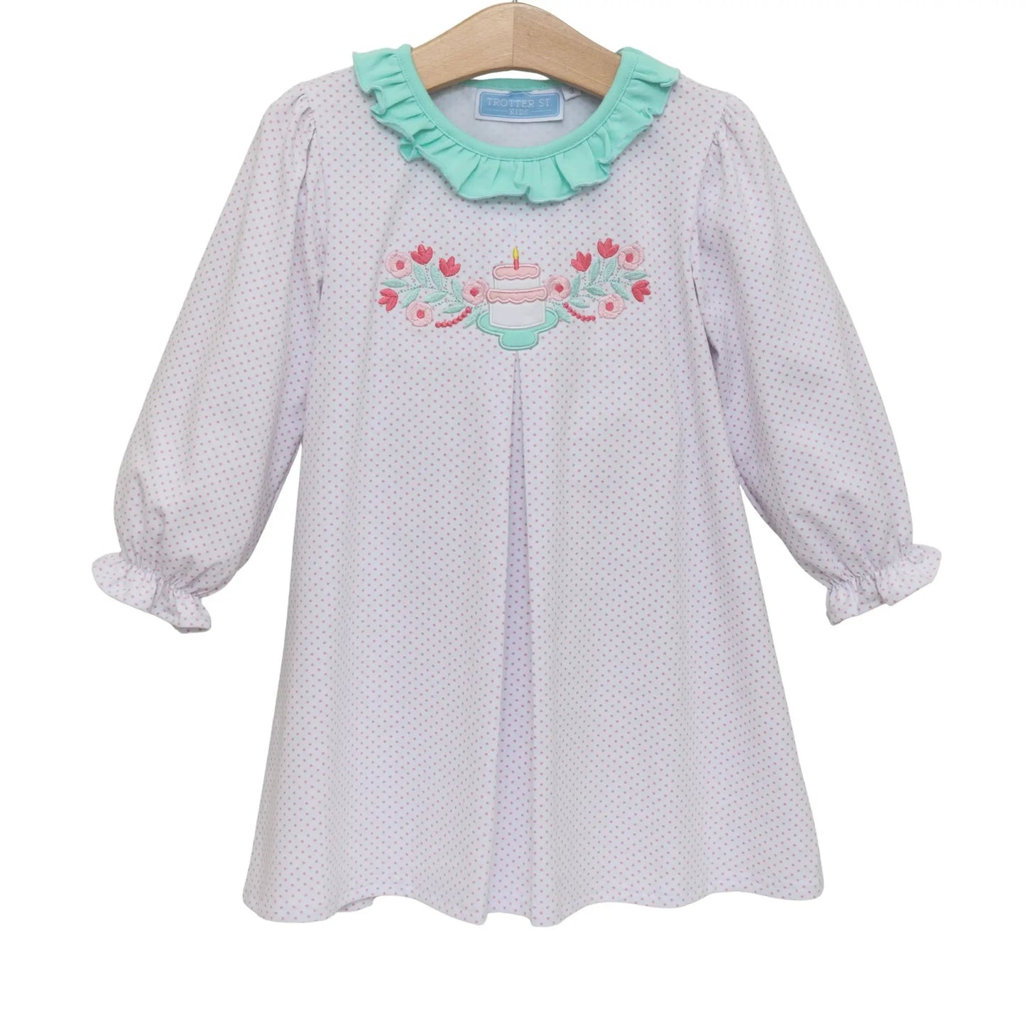 Trotter Street Kids Girls Polka Dot Birthday Dress