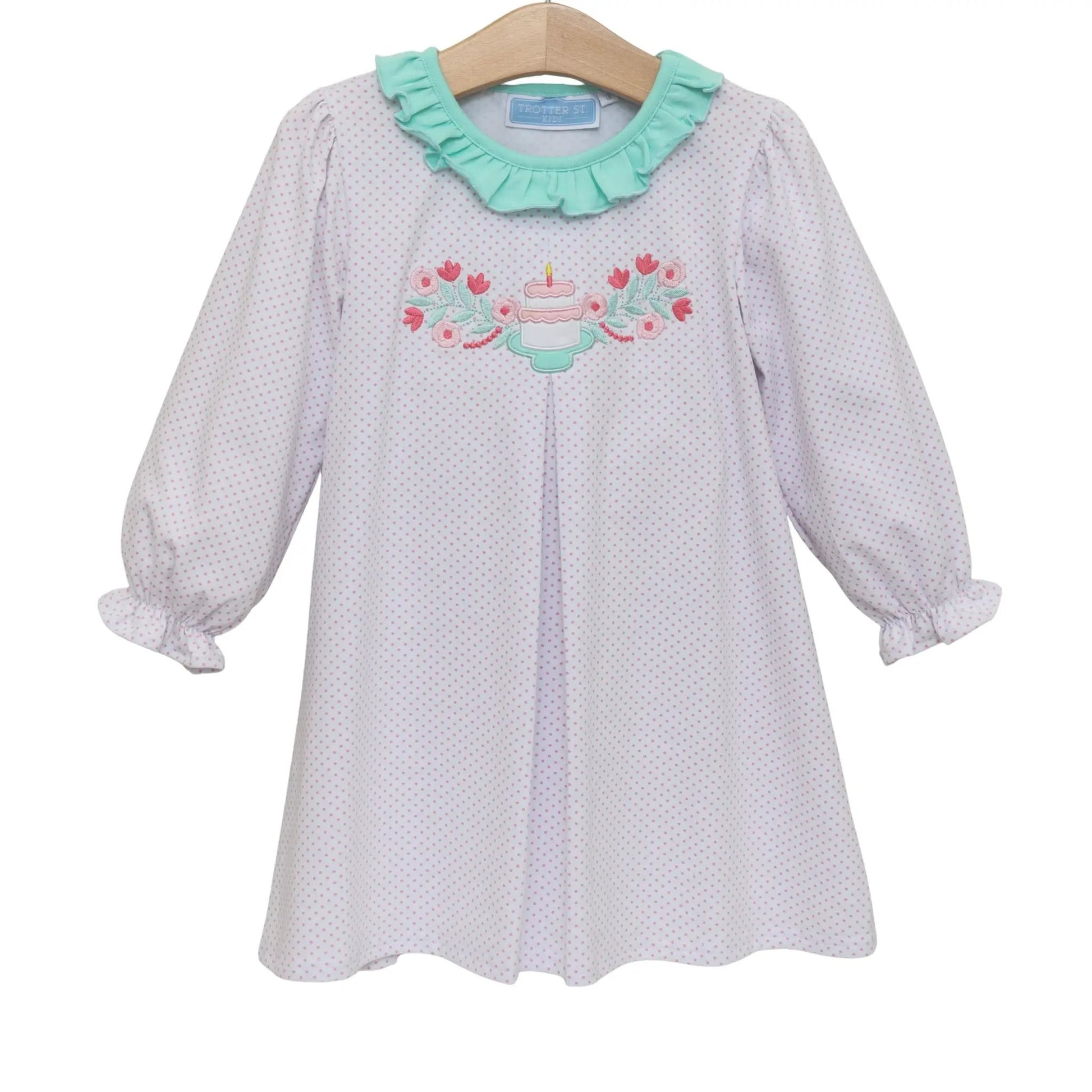 Trotter Street Kids Girls Polka Dot Birthday Dress