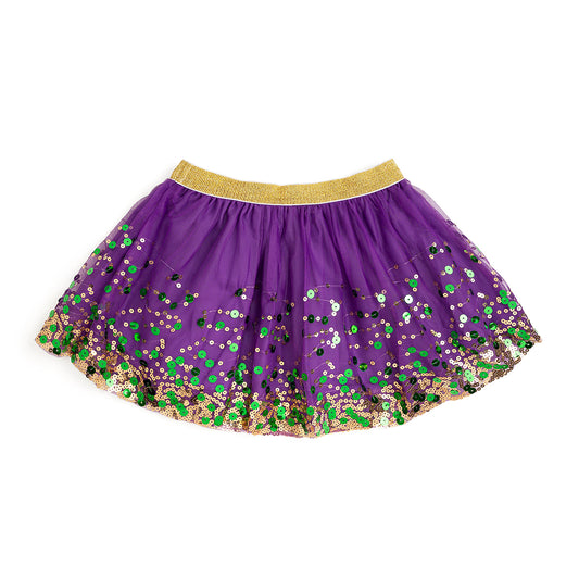 Sweet Wink Girls Mardi Gras Confetti Tutu - Purple by Sweet Wink