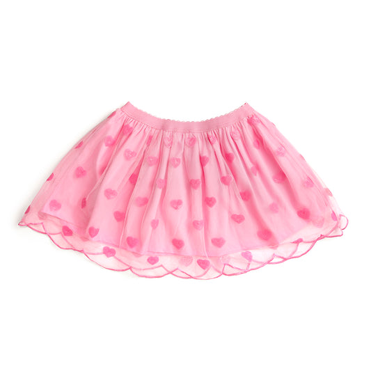 Sweet Wink Girls Pink Mini Sequin Hearts Valentine's Day Tutu Skirt by Sweet Wink
