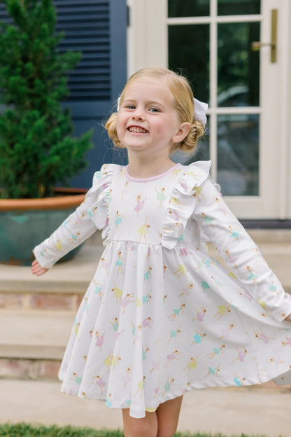 Proper Peony Girls White Tutu Twirl Dress
