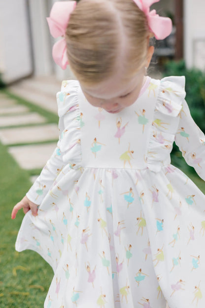 Proper Peony Girls White Tutu Twirl Dress