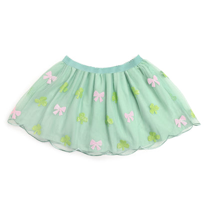 Sweet Wink Girls Green Sweet Shamrock Sequin St. Pat's Day Tutu Skirt by Sweet Wink