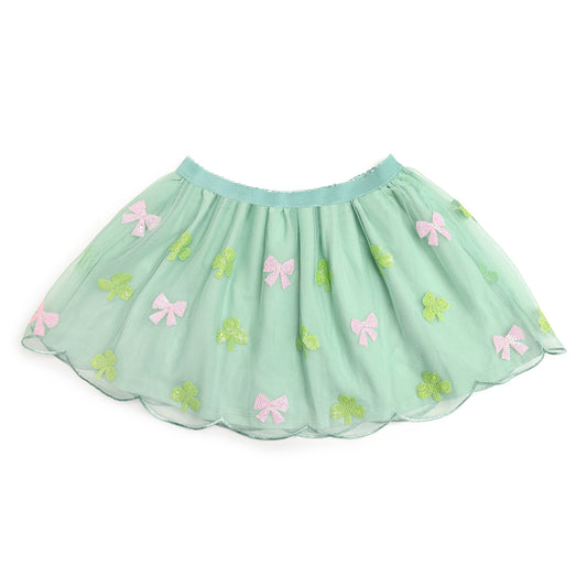 Sweet Wink Girls Green Sweet Shamrock Sequin St. Pat's Day Tutu Skirt by Sweet Wink