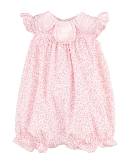 Sophie & Lucas Girls Blooms Petal Romper - Bow on Back - Pink by Sophie & Lucas